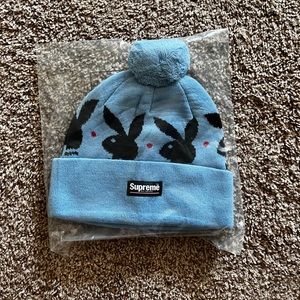 supreme x playboy beanie